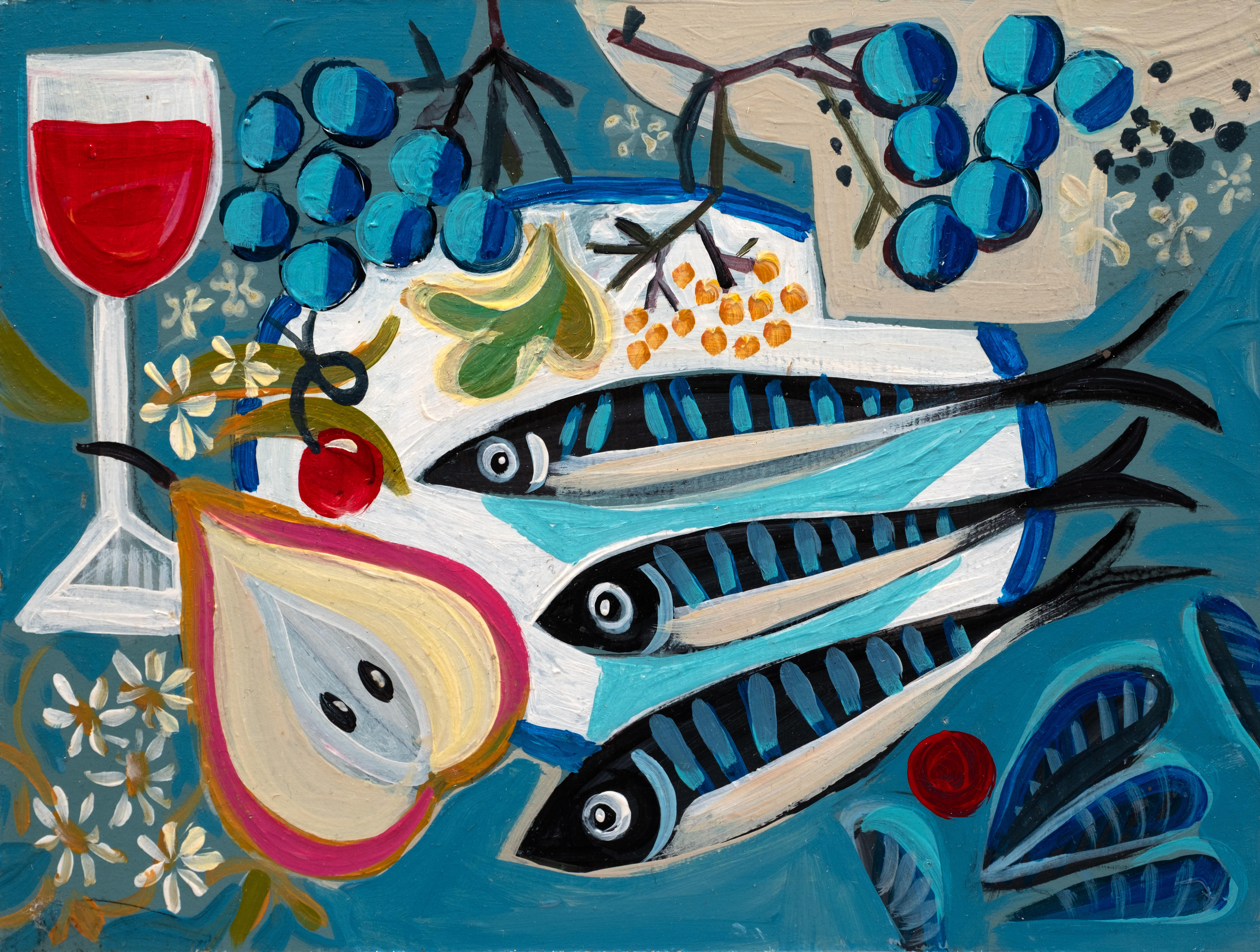 Three Fish and a Pear