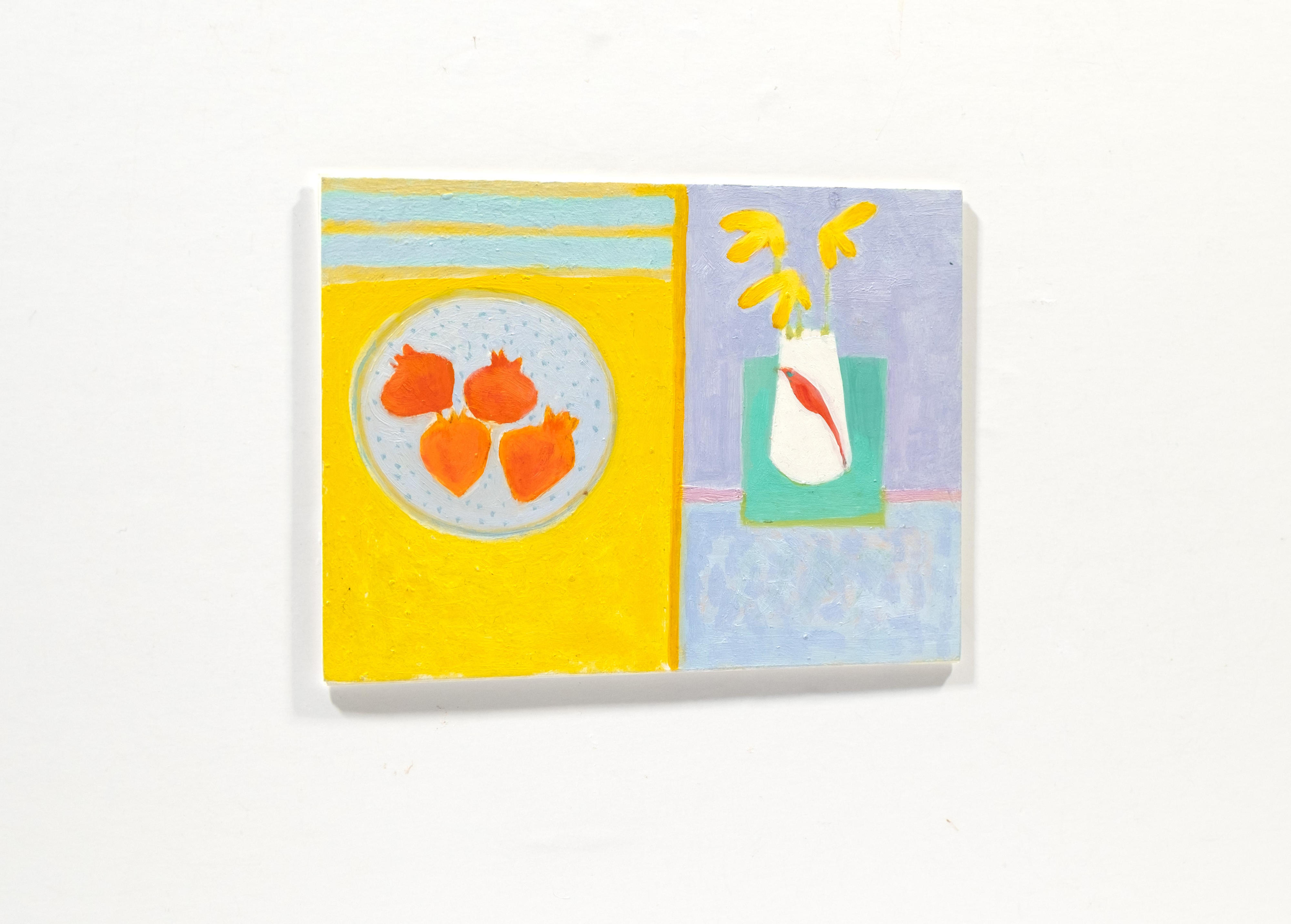 Pomegranates and Bird Vase