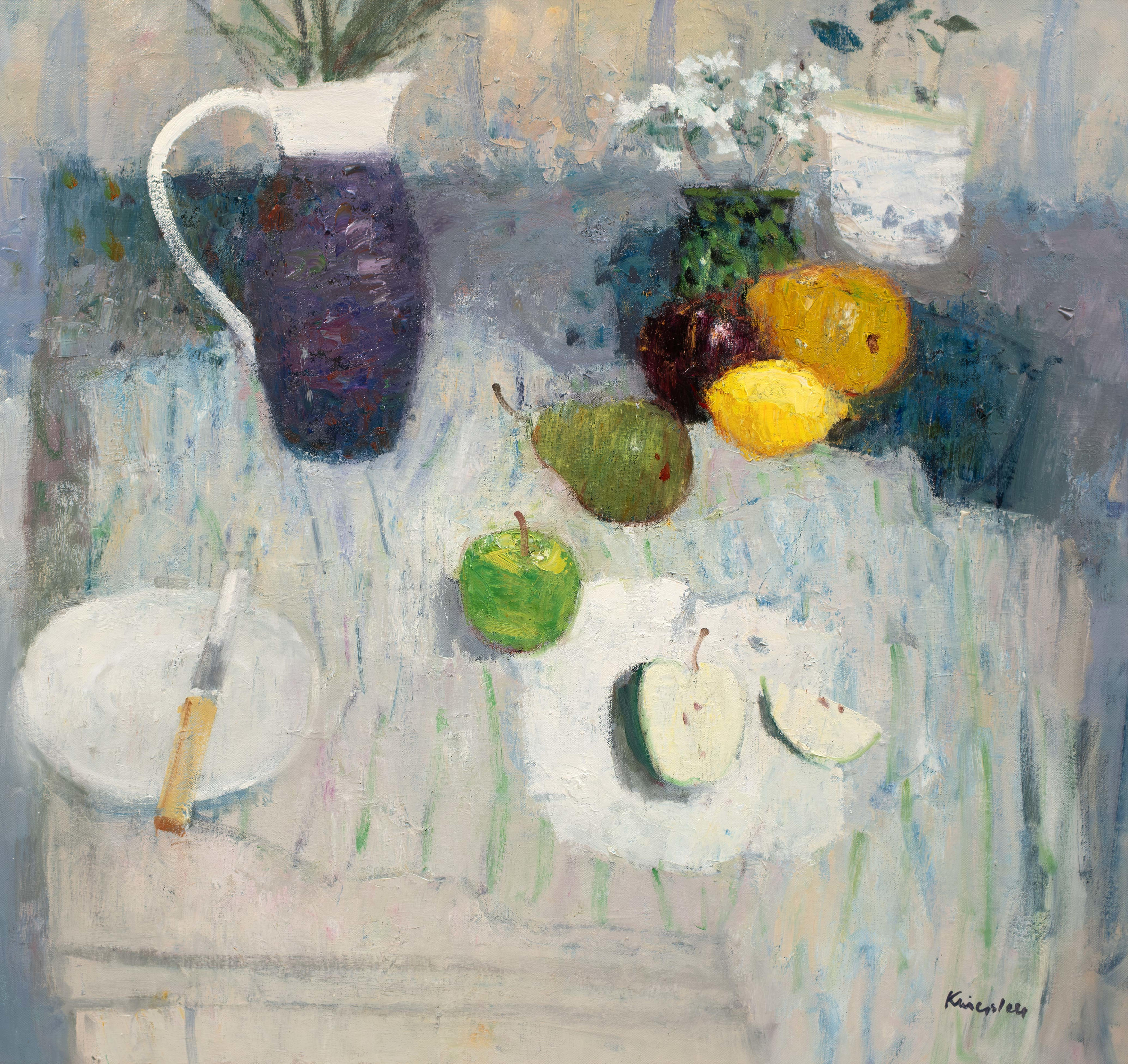 Still Life on a Striped Cloth