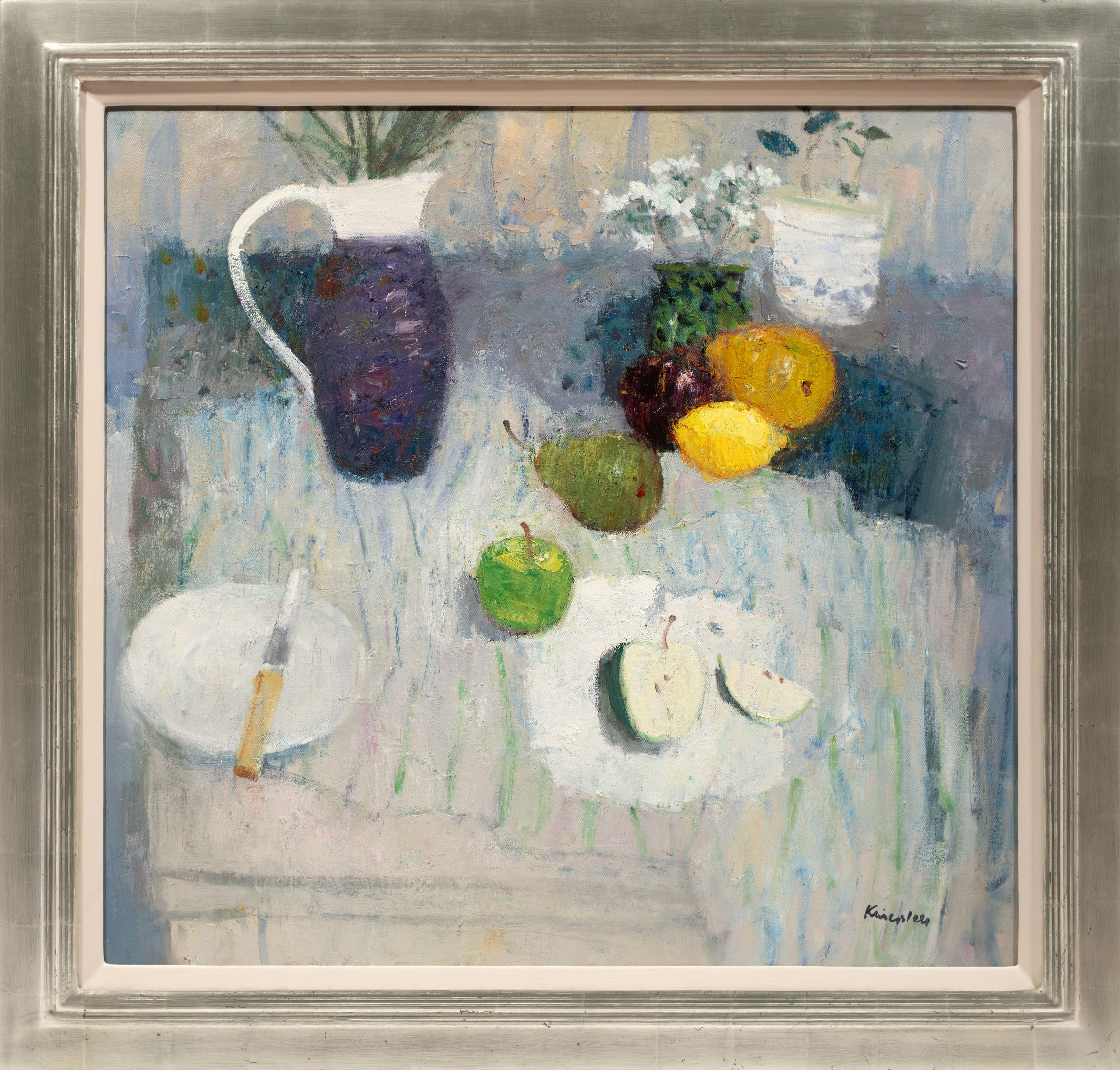 Still Life on a Striped Cloth