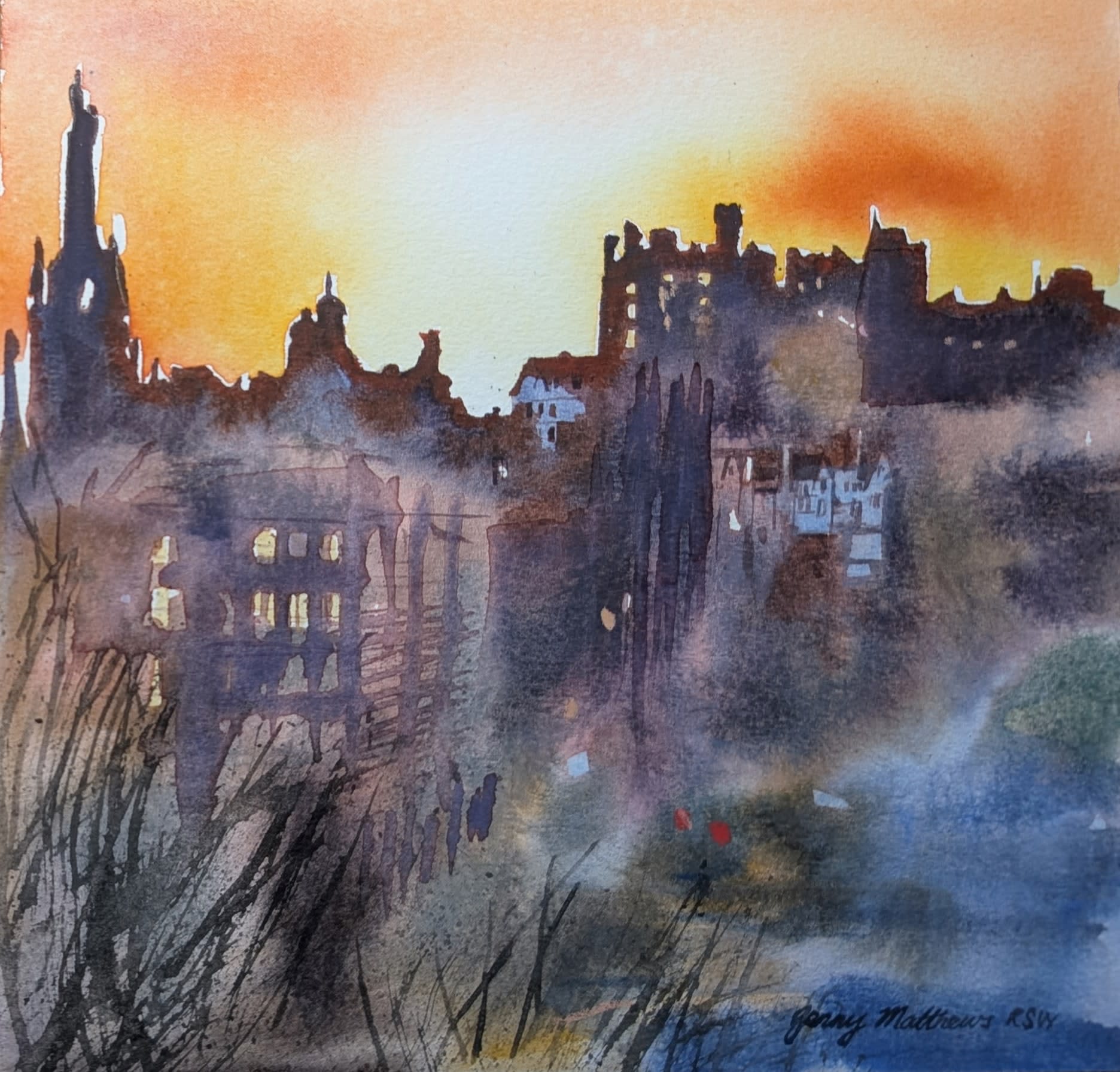 Edinburgh Castle Sunset