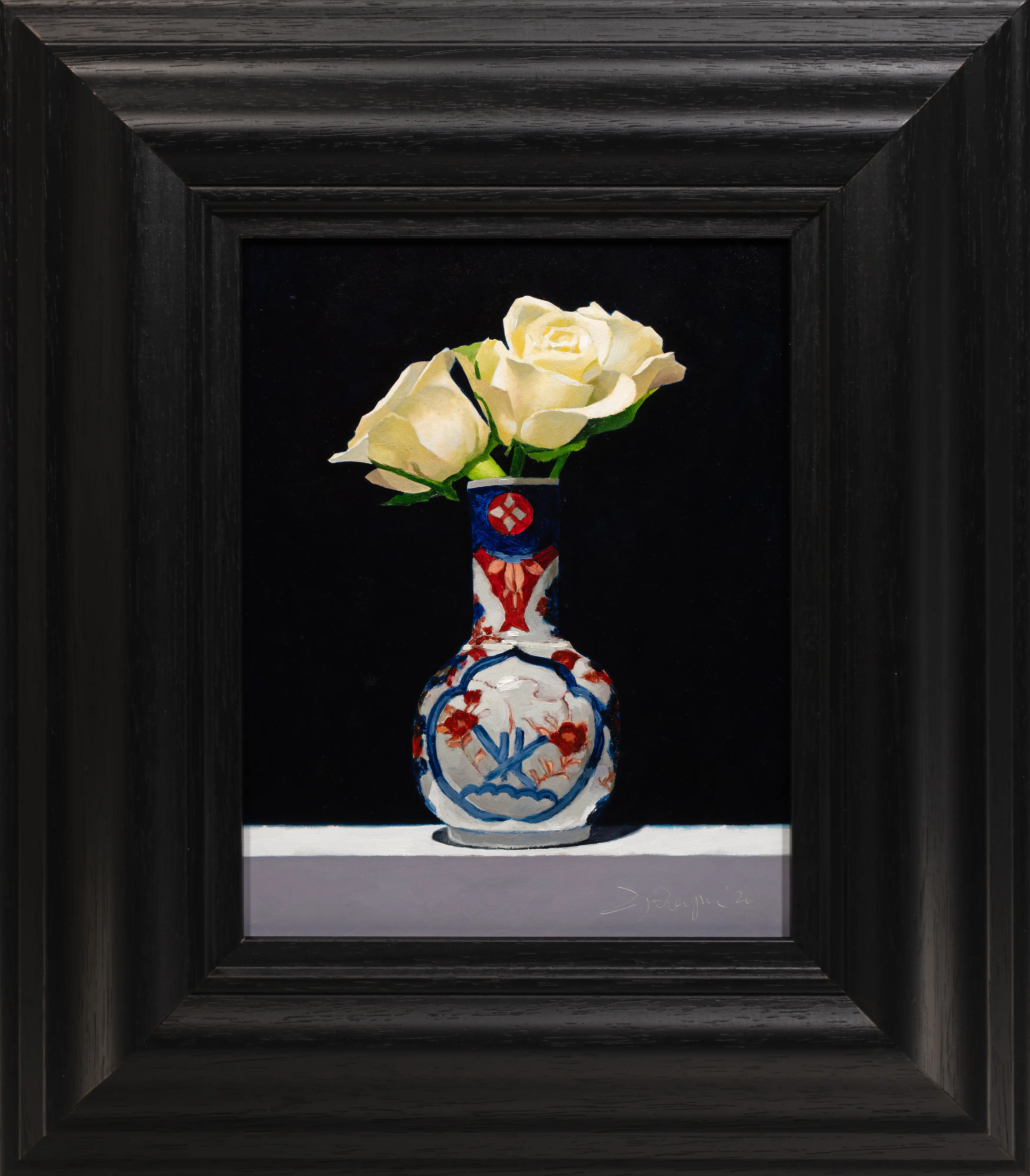 Roses in a Japanese Imari Vase