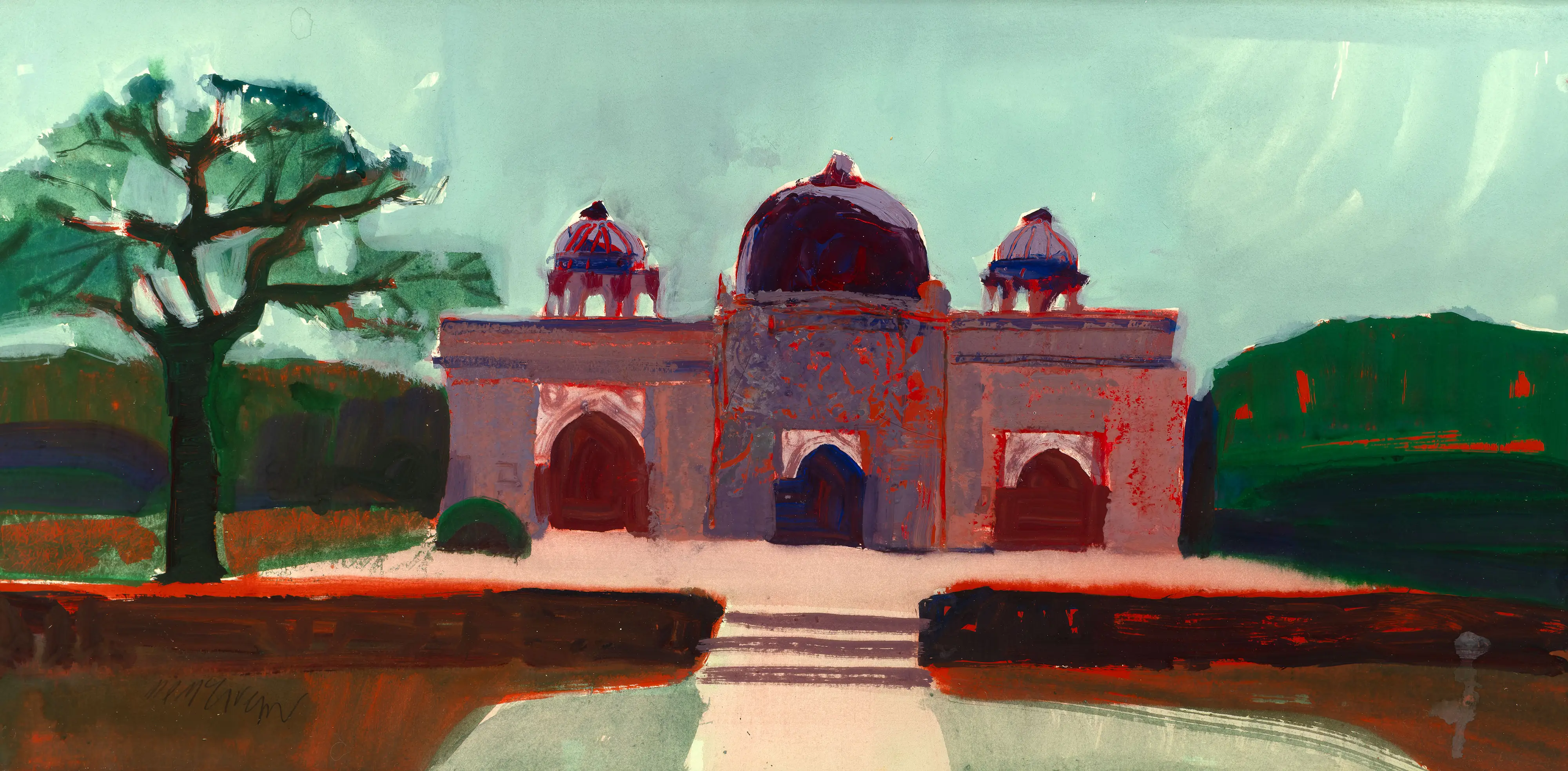 In the Garden of Isa Khan, Delhi