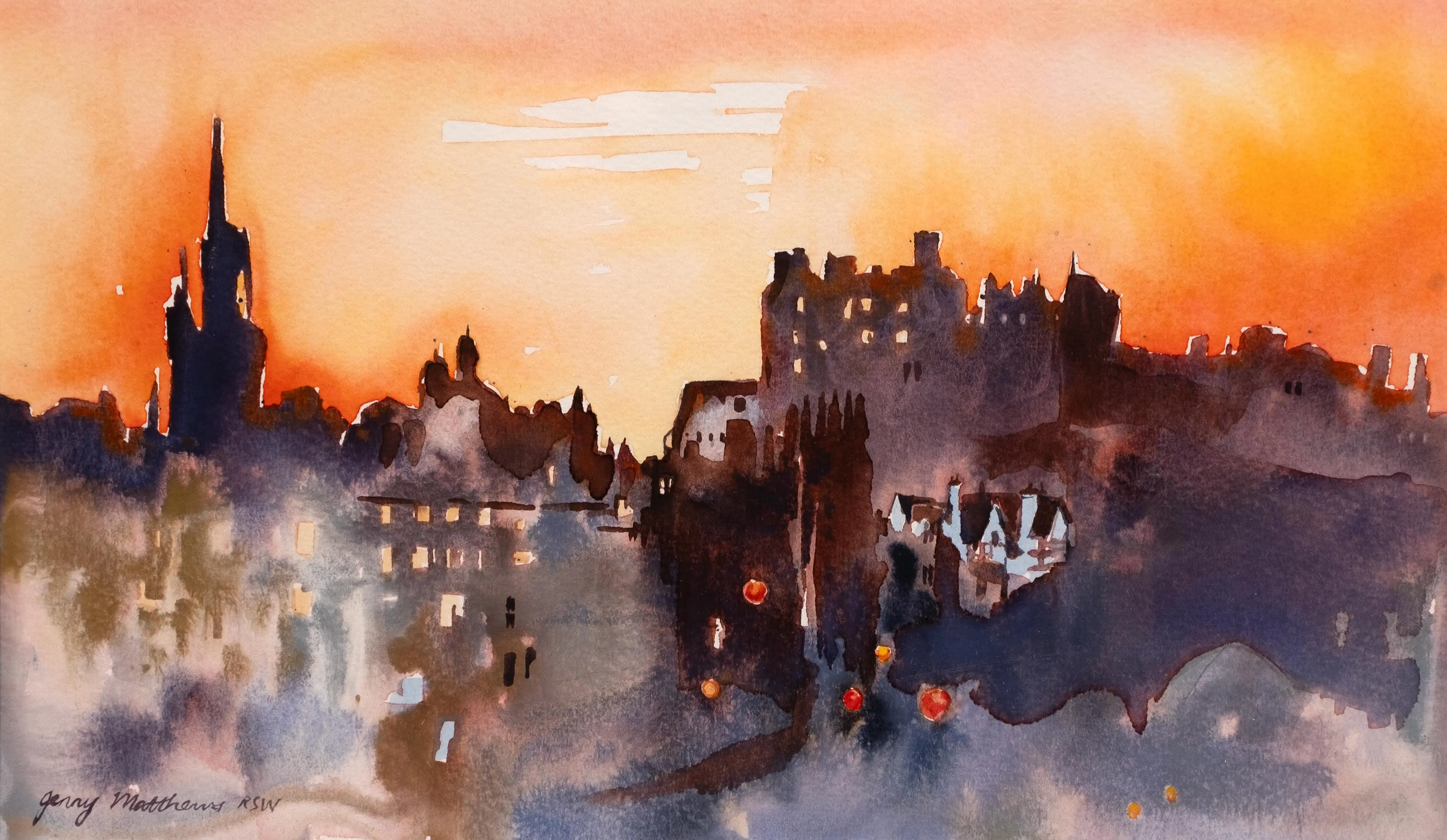 Edinburgh Castle Sunset