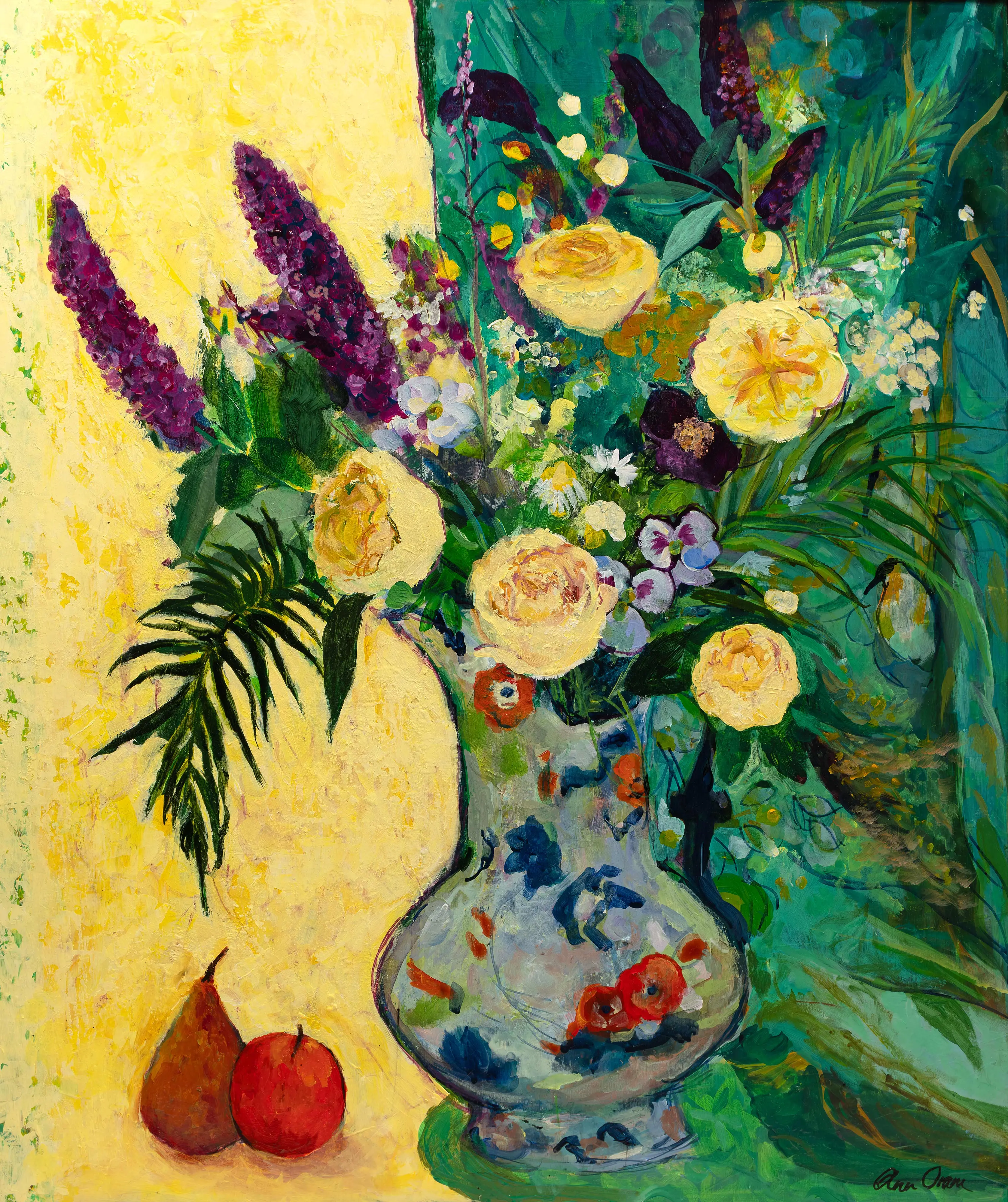 Roses and Buddleia