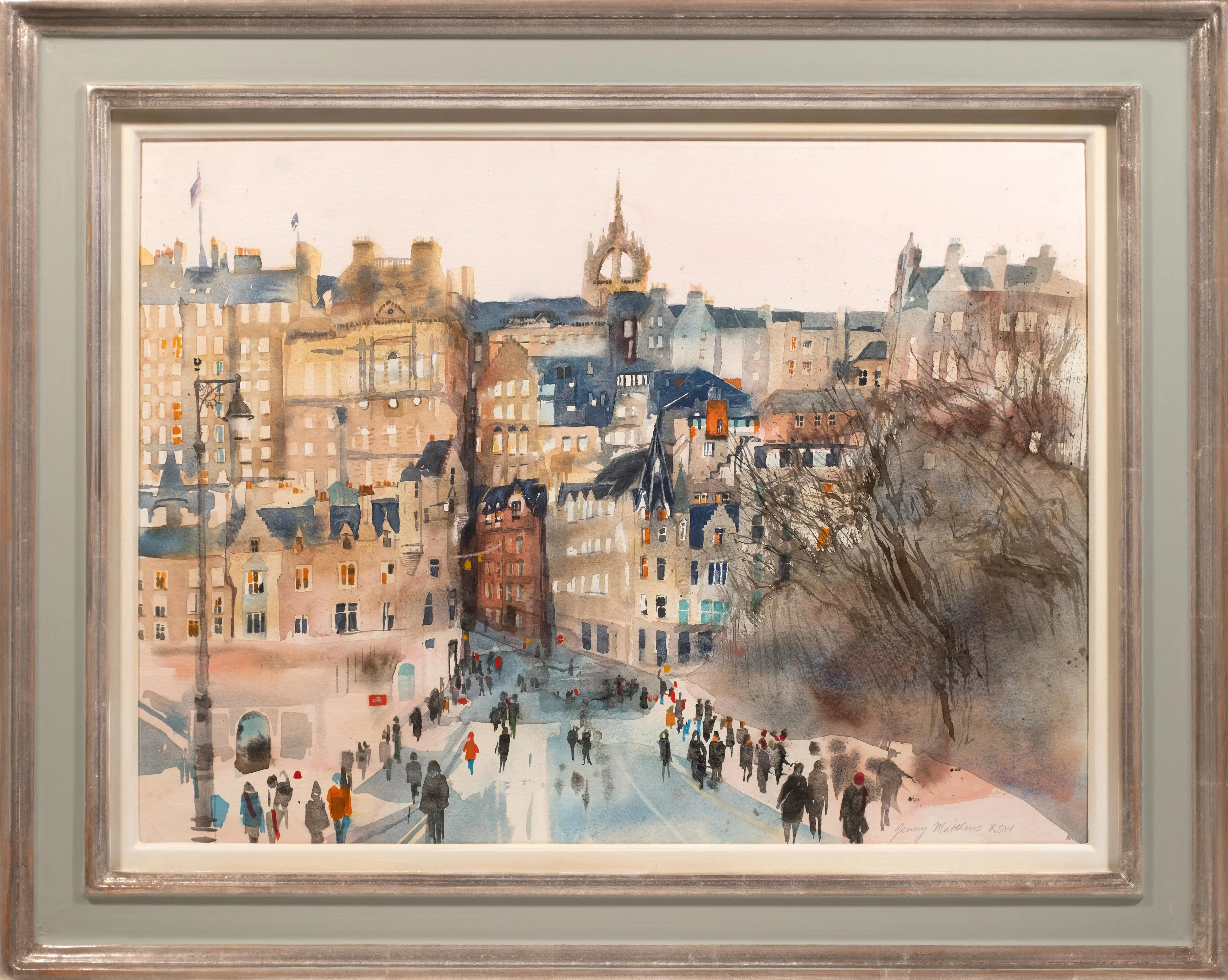 Bustle on Waverley Bridge, Edinburgh