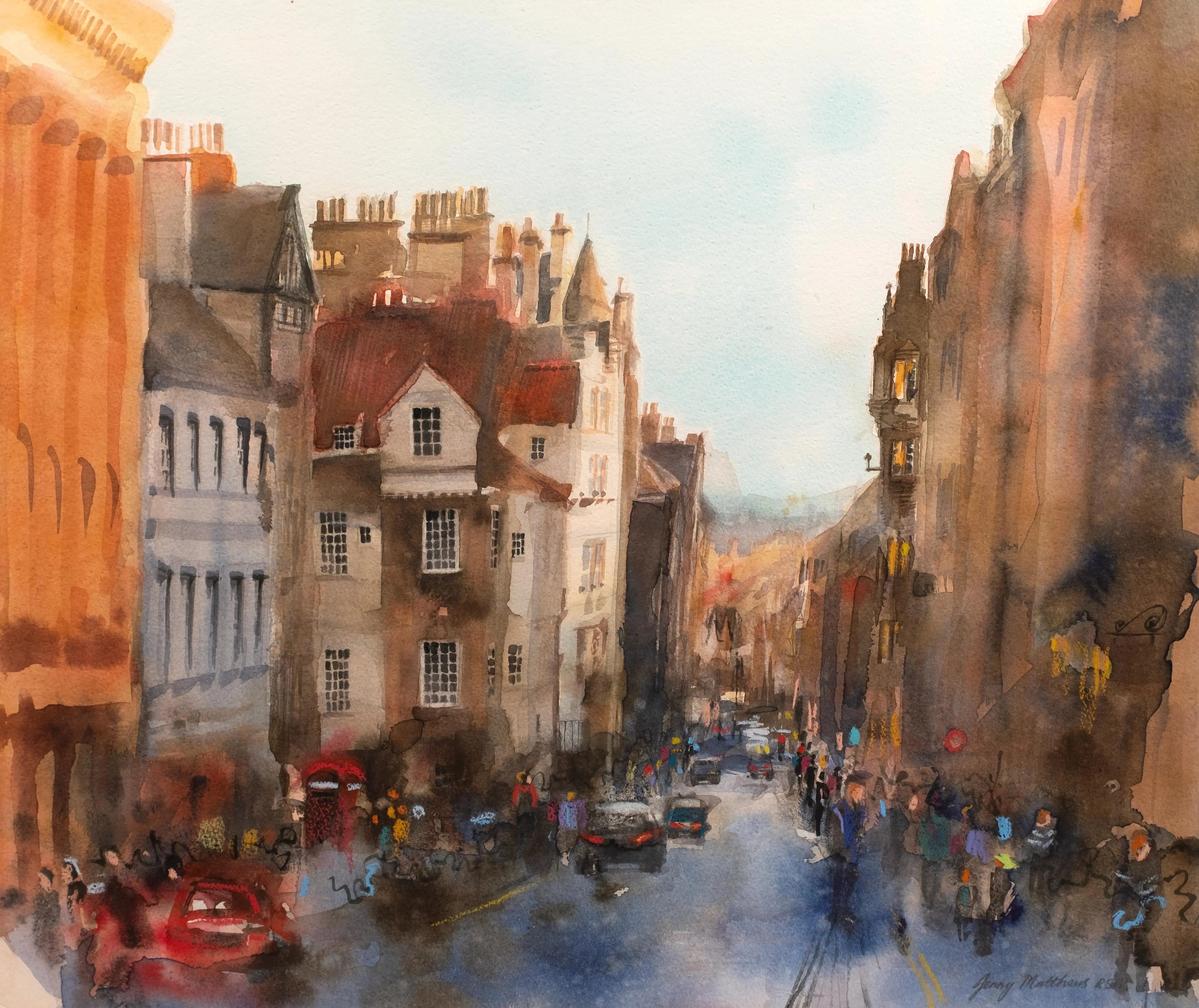 Edinburgh’s Royal Mile with a View to the Firth of Forth