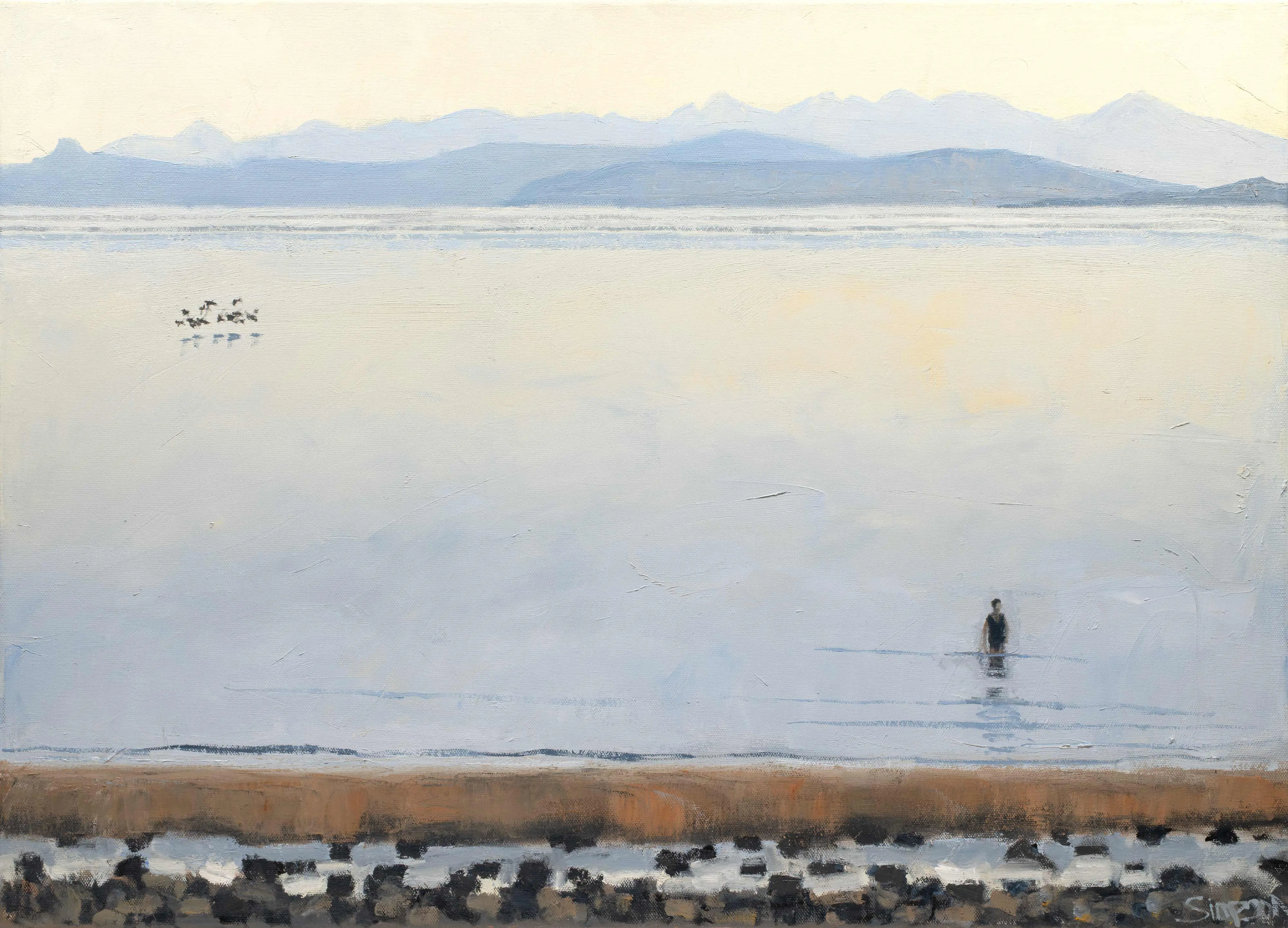 Bather, Birds and Skye